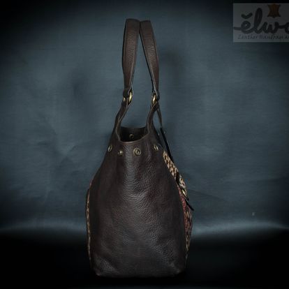 Batik Leather Bag, Leather Vintage Batik Bag, High Quality