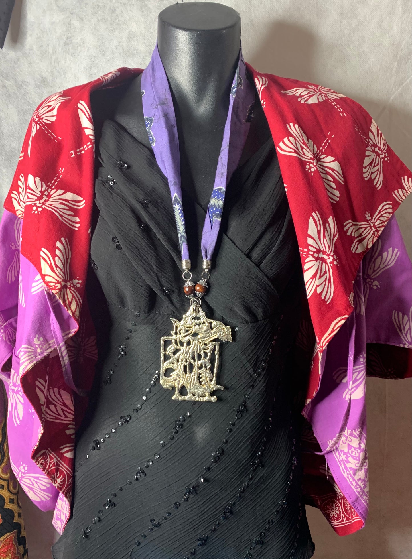 BATIK JACKET and BATIK NECKLACE