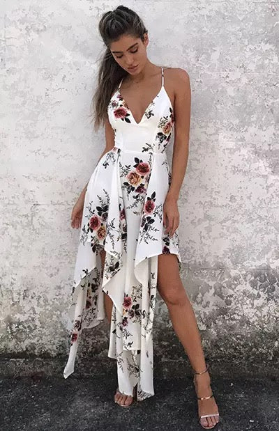 Bohe Dress Women Clothing Summer Spaghetti Strap Sexy Dress Women Sleeveless Print Backless Dress V-Neck bodycon dress Vestidos