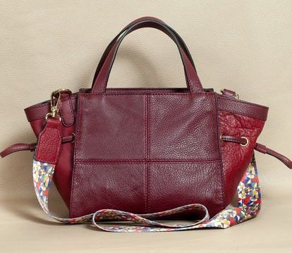 Leather Bag Dark Red High Quality