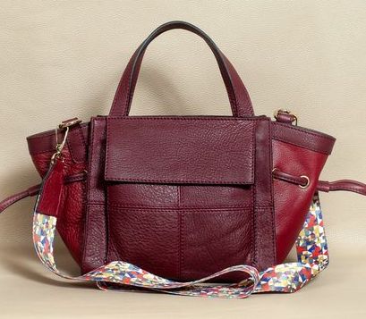 Leather Bag Dark Red High Quality