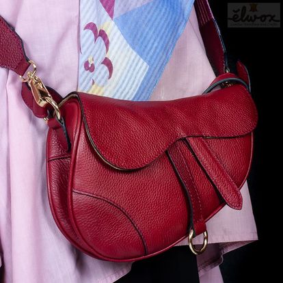 Leather Bag Sling Red High Quality