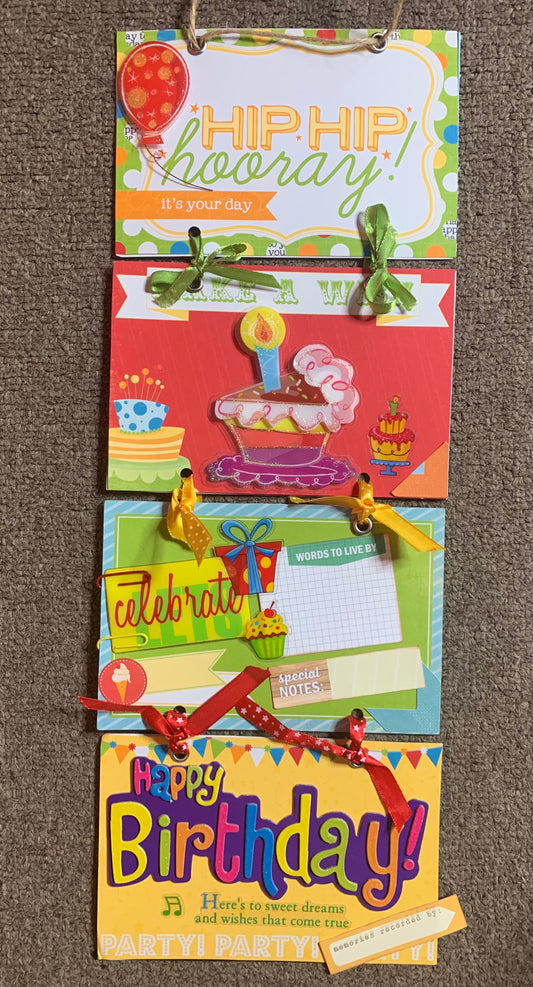 Birthday Card Handmade Cute Colourful