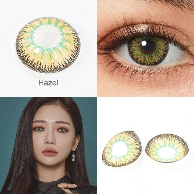 Colored Cosplay Contacts Pair Contact Lenses Red Brown Gray Blue