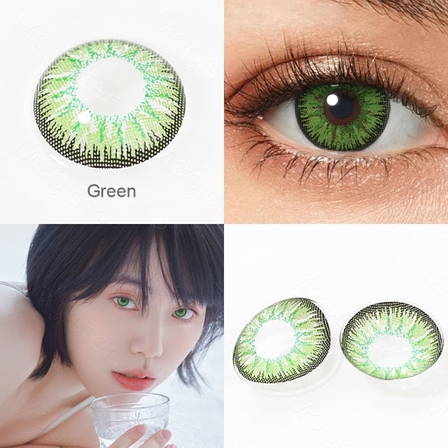 Colored Cosplay Contacts 1 Pair Contact Lenses Red Brown Gray Blue Pink Lenses For Eyes Beauty Pupilentes Color Contacts Lens