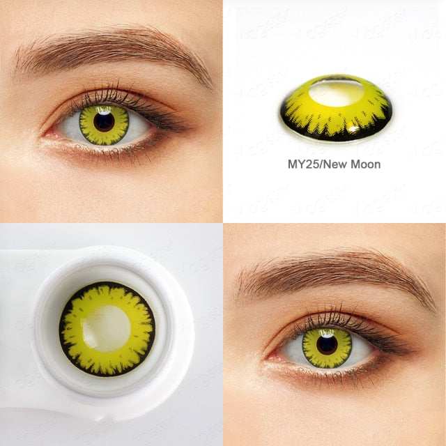 Colored Cosplay Contacts 1 Pair Contact Lenses Red Brown Gray Blue Pink Lenses For Eyes Beauty Pupilentes Color Contacts Lens