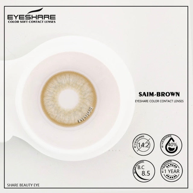 EYESHARE New Arrival 1Pair SIAM Color Cosmetic Contact Lenses Colored Lenses for Eyes